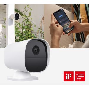 iGET SECURITY EP26 White - WiFi batériová FullHD kamera, IP65, zvuk, samostatná a pre alarm M5-4G CZ 75020626