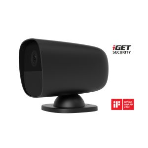 iGET SECURITY EP26 Black - WiFi batériová FullHD kamera, IP65, zvuk, samostatná a pre alarm M5-4G CZ 75020686