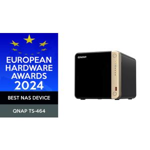 QNAP TS-464-8G (4core 2,9 GHz, 8GB RAM, 4xSATA, 2x M.2 NVM slot, 1xPCIe, 1xHDMI 4K, 2x2,5GbE, 4xUSB) TS-464-8G