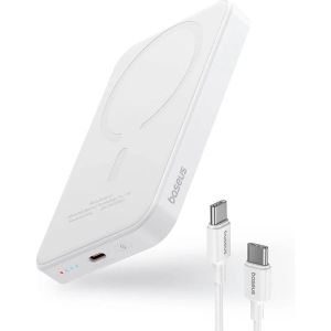 Baseus power banka Mini s bezdrôtovým nabíjaním 5000 mAh 20W USB-C biela 6932172636210