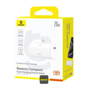 Baseus power banka 5000mAh 20W USB-C biela 6932172659516