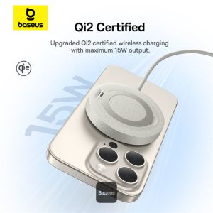 Baseus bezdrôtová nabíjacia magnetická podložka Simple Mini4 Qi2 15W zlatá 6932172658434