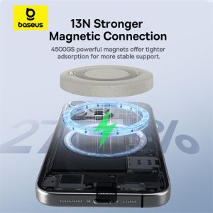 Baseus bezdrôtová nabíjacia magnetická podložka Simple Mini4 Qi2 15W zlatá 6932172658434