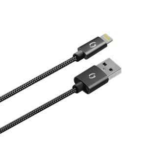 Múdra sieťová nabíjačka ALIGATOR 3.4A, 2xUSB, smart IC, čierna, kábel pre iPhone/iPad 2A CHS0001