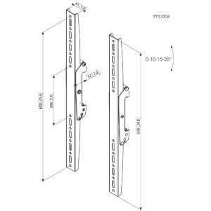 Vogel´s Zvislé ramená Connect-it PFS 3306, 600 mm PFS 3306