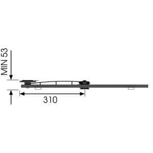 LCD rameno Vogel´s W52081, 40-65", 2 kĺby, biele W52081