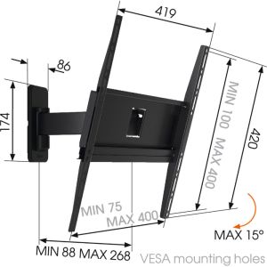 MA3030 univerzálne rameno Vogel's pre TV 32-65" MA 3030