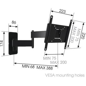 MA2040 Dvojité rameno Vogel's pre TV 19-40" MA 2040