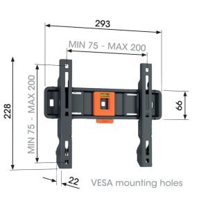 Vogel's TVM 1203, fixný TV držiak pre obrazovky 19-50", 30 kg TVM 1203