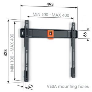 Vogel's TVM 1403, fixný TV držiak pre obrazovky 32-77", 50 kg TVM 1403