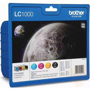 Cartridge Brother LC1000 VALBP, CMYK, čtyřbalení, multipack, originál