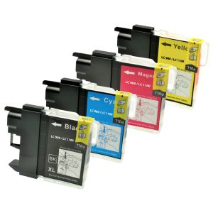 Cartridge Brother LC1100HY VALBP, CMYK, čtyřbalení, multipack, alternativní