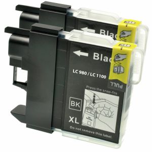 Cartridge Brother LC1100HY BKBP2, dvojbalení, černá (black), alternativní