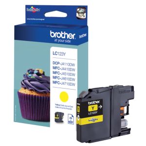 Cartridge Brother LC123Y, žlutá (yellow), originál