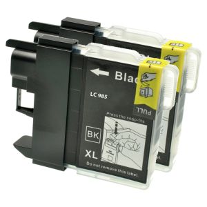 Cartridge Brother LC985BKBP2, dvojbalení, černá (black), alternativní