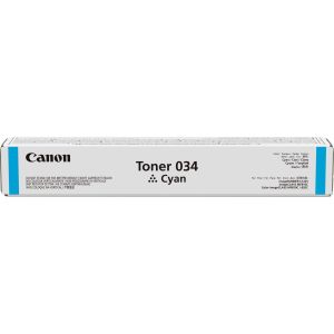 Toner Canon 034, azurová (cyan), originál