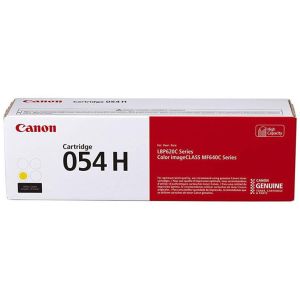 Toner Canon 054H Y, CRG-054H Y, 3025C002, žlutá (yellow), originál