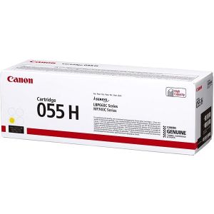 Toner Canon 055H Y, CRG-055H Y, 3017C002, žlutá (yellow), originál