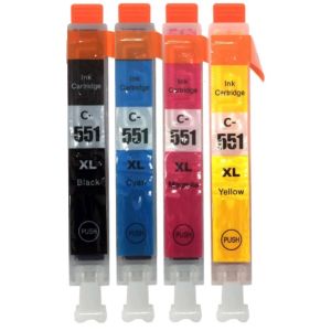 Cartridge Canon CLI-551 XL, CMYK, 4-pack, multipack, alternativní