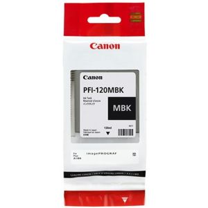 Cartridge Canon PFI-120MBK, 2884C001, matná černá (matte black), originál