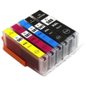 Cartridge Canon CLI-581 XXL CMYK, PGI-580 XXL, 5-pack, multipack, alternativní