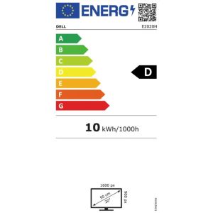 20" LCD Dell E2020H TN 16:9 5ms/1000:1/VGA/DP/3RNBD/Čierny 210-AURO