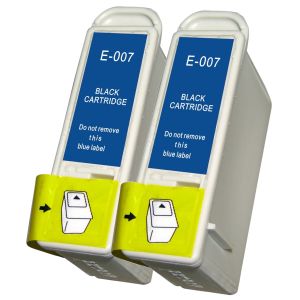 Cartridge Epson T007, dvojbalení, černá (black), alternativní