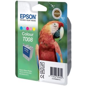 Cartridge Epson T008, barevná (tricolor), originál