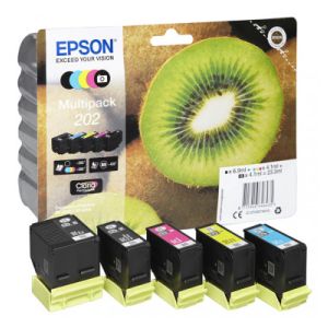 Cartridge Epson 202, CMYK, pětibalení, multipack, originál