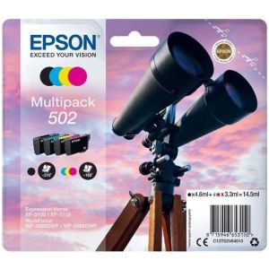 Cartridge Epson 502, C13T02V64010, CMYK, čtyřbalení, multipack, originál