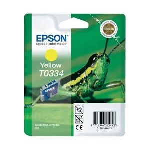 Cartridge Epson T0334, žlutá (yellow), originál