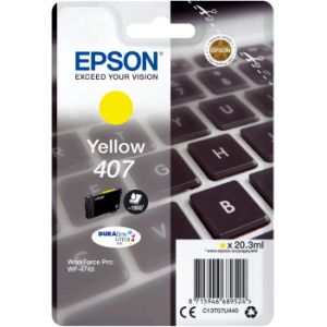 Cartridge Epson 407, T07U4, C13T07U440, žlutá (yellow), originál