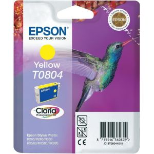 Cartridge Epson T0804, žlutá (yellow), originál