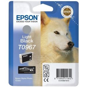 Cartridge Epson T0967, světlá černá (light black), originál