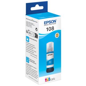 Cartridge Epson 108, T09C2, C13T09C24A, azurová (cyan), originál