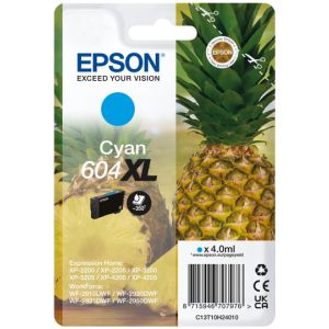 Cartridge Epson 604XL, C13T10H24010, T10H240, azurová (cyan), originál