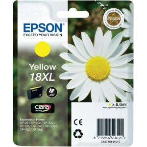 Cartridge Epson T1814 (18XL), C13T18144012, žlutá (yellow), originál