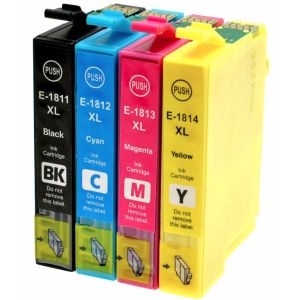 Cartridge Epson T1816 (18XL), C13T18164012, CMYK, 4-pack, multipack, alternativní