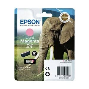 Cartridge Epson T2426 (24), C13T24264012, světlá purpurová (light magenta), originál