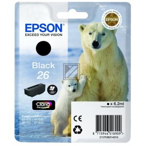 Cartridge Epson T2601 (26), C13T26014012, černá (black), originál