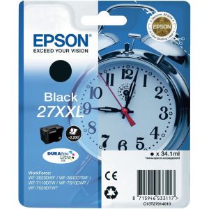 Cartridge Epson T2791 (27XXL), C13T27914012, černá (black), originál