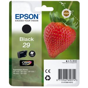 Cartridge Epson T2981 (29), C13T29814012, černá (black), originál