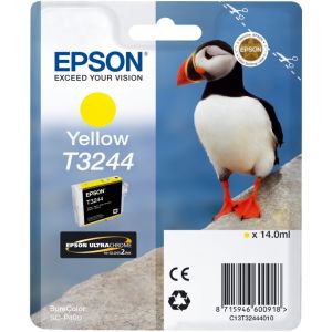 Cartridge Epson T3244, žlutá (yellow), originál