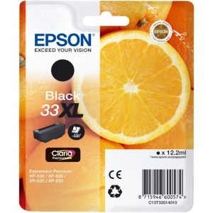 Cartridge Epson T3351 (33XL), C13T33514012, černá (black), originál