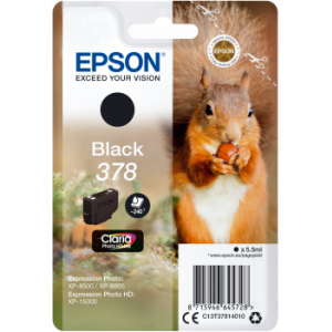 Cartridge Epson 378, T3781, C13T37814010, černá (black), originál