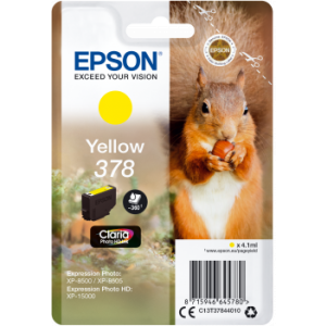 Cartridge Epson 378, T3784, C13T37844010, žlutá (yellow), originál