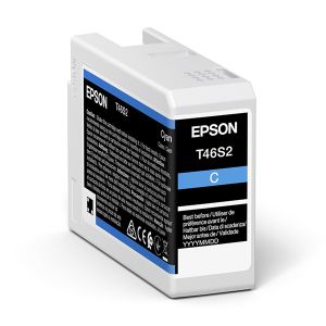 Cartridge Epson T46S2, C13T46S200, azurová (cyan), originál