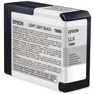 Cartridge Epson T5809, světlá černá (light black), originál