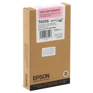 Cartridge Epson T6036, světlá purpurová (light magenta), originál