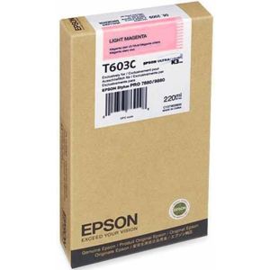 Cartridge Epson T603C, světlá purpurová (light magenta), originál